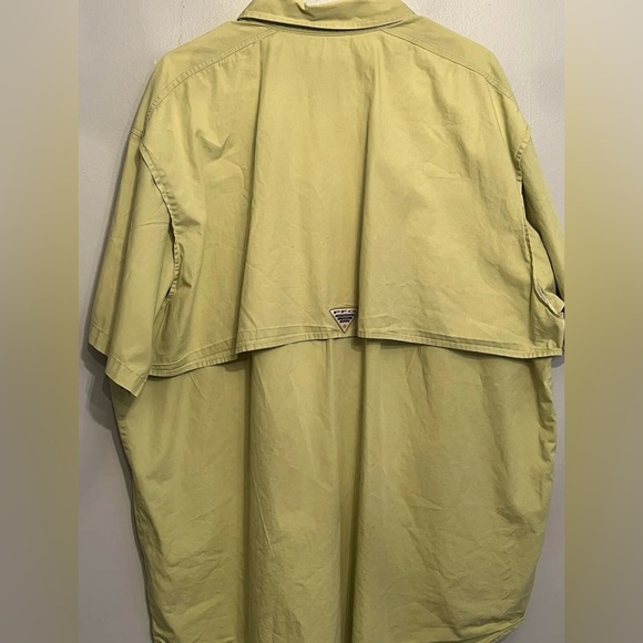 Columbia PFG Mens XL Green Short Sleeve Lightweight Outdoor Shirt - Picture 4 of 4